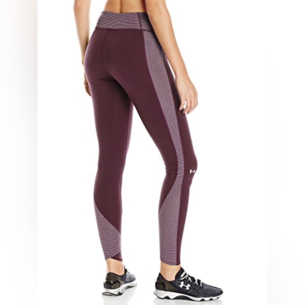Under Armour Womans Leggings High-Waisted Athleisure Yoga Ankle Purple Size S